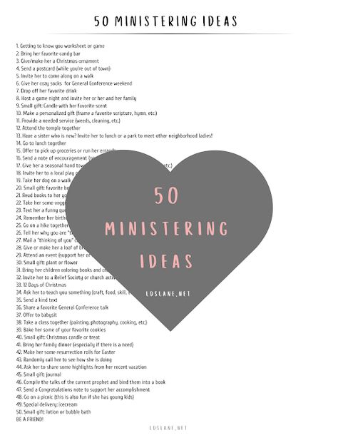 What Does Ministering Look Like, Lds Ministering Lesson Ideas, Easy Ministering Ideas, Ways To Minister Lds, How To Minister To Others Lds, Relief Society Ministering Survey, Relief Society Ministering Activity Ideas, Yw Ministering Activities, Monthly Ministering Ideas