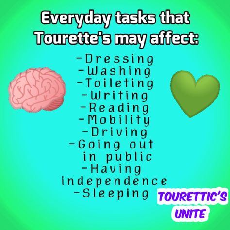 Tourettes Awareness, Tourettes Syndrome Awareness, Tourettes Syndrome, People Dont Understand, Neurological Disorders, Mental And Emotional Health, Emotional Health, Self Esteem, Psychology