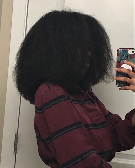 Blow Dried Black Hair, 4c Thick Hair, Blow Dried Hair Black Women, Heat Trained 4c Hair, Blow Dried Afro, 4c Relaxed Hair, Blow Dry Hairstyles Black Women, Shoulder Length 4c Hair, Natural Hair Styles Blow Dried