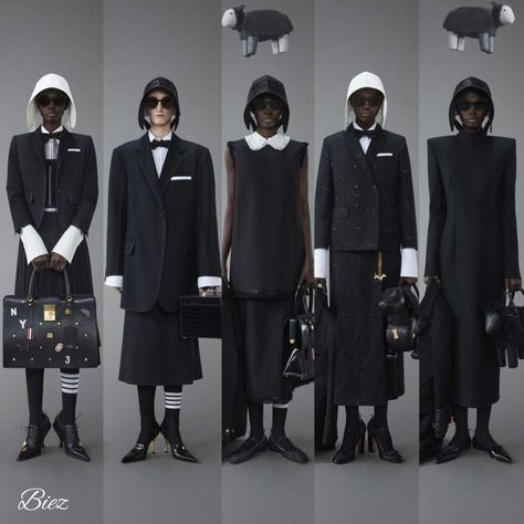 Thom Browne Women Outfit, Thom Browne Women, Resort 2024 Collection, Resort 2024, Female Male, Women Outfit, 2024 Collection, Thom Browne, Men And Women