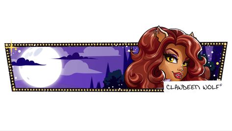 Clawdeen Wolf Widgets, Wolf Banner, Clawdeen Wolf, Moster High, Iphone Home Screen Layout, Monster High Art, Phone Theme, Dope Cartoon Art, Aura Colors