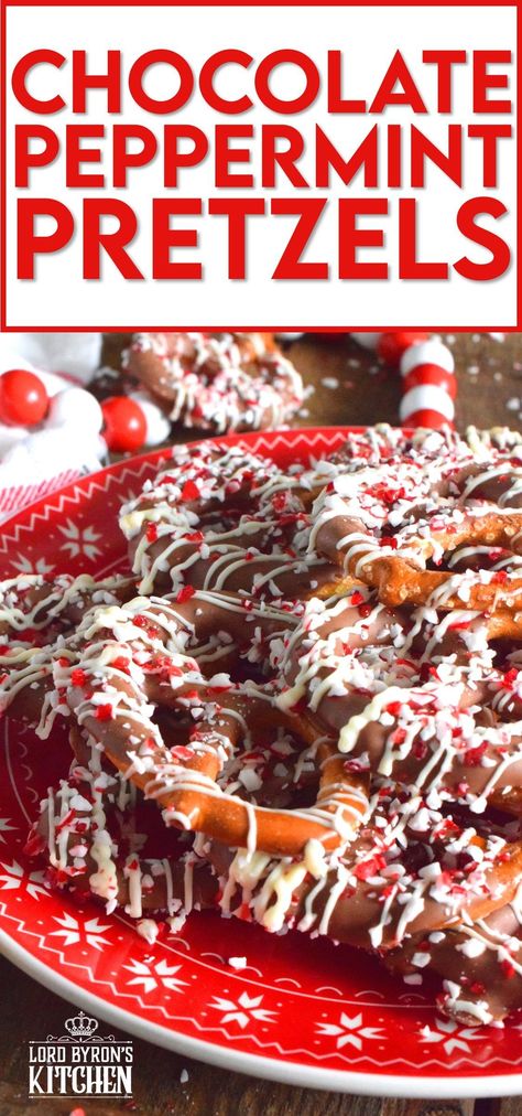 The combination of salt and chocolate has always been one of the best! In this quick and easy treat recipe, salted pretzels are dipped in melted chocolate and topped with crushed peppermint candy canes. They're super easy to make and can be packaged up for gifts as well. #candycane #pretzels #peppermint Peppermint Pretzels, Pretzels Sweet, Peppermint Pretzel, Peppermint Recipes, Cookie Recipes From Scratch, Crushed Peppermint, Delicious Christmas Desserts, Salty Treats, Easy Treat