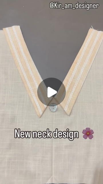 Neck Collar Designs For Kurtis, Shirt Stitching Ideas, Collar Designs For Kurtis, Easy Neck Designs For Kurtis, Shirt Collar Kurti Design, Colar Neck Kurti, Nack Design For Kurti, Trendy Neck Designs For Kurtis, Neck Designs For Tops