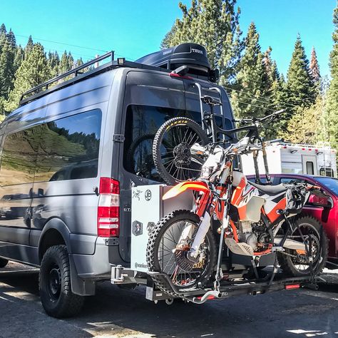 Moto Van, 4x4 Camper Van, Mercedes Sprinter Camper, Mb Sprinter, Motorcycle Carrier, Transit Camper, Adventure Van, Sprinter Camper, Build A Camper Van