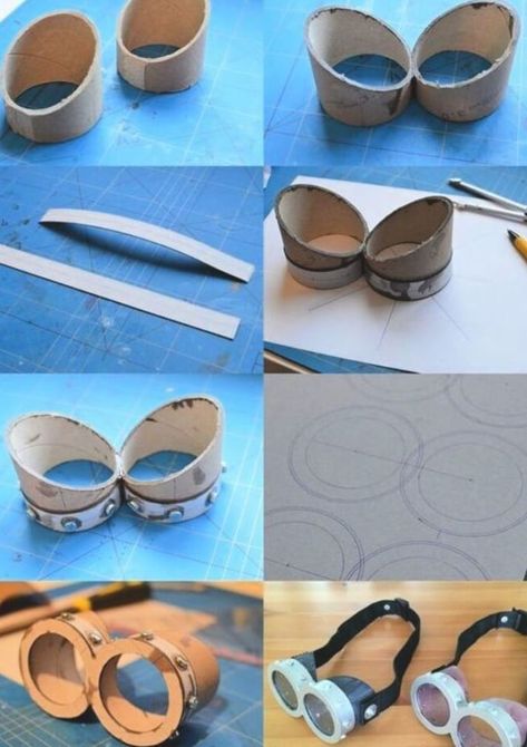 How To Make Minion Goggles / Glasses - 15 DIY Minion Craft - Cool Craft Ideas Minion Glasses, Minion Diy, Cool Craft Ideas, Minion Goggles, Steampunk Diy Crafts, Minion Craft, Vi Cosplay, Diy Minions, Minion Costumes