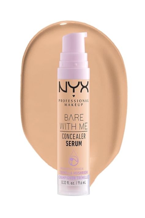 Nyx Bare With Me Concealer, Nyx Bare With Me, Bare With Me Concealer Serum, Nyx Concealer, Hydrating Concealer, Serum Concealer, Wishlist 2024, Concealer Makeup, Eye Concealer