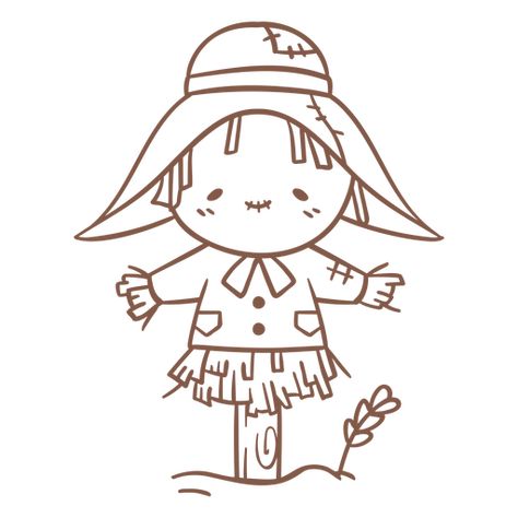 Scarecrow Doodle, Cartoon Scarecrow, Scarecrow Drawing, Cute Scarecrow, Vector Banner, Simple Cartoon, Jpg Images, Create T Shirt, Cute Doodles