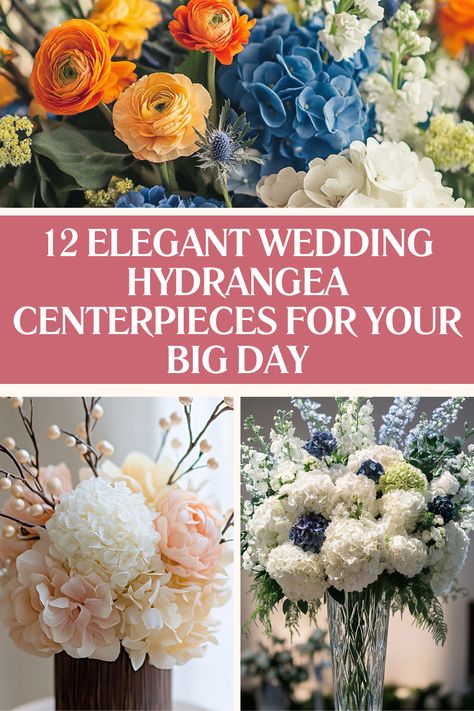 Elegant Hydrangea Bridal Shower Decor Hydrangea Wedding Centerpieces, Centerpieces For Party, Hydrangea Centerpiece Wedding, Hydrangea Decor, Hydrangea Centerpieces, Planter Box Centerpiece, Snowball Hydrangea, Hydrangea Wedding, Hydrangea Centerpiece