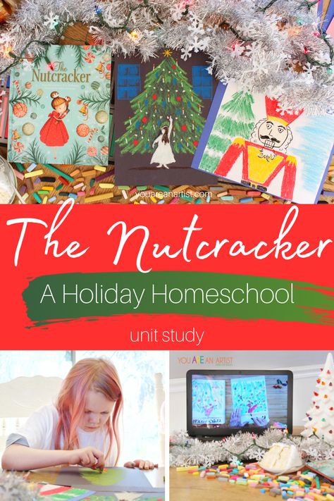 Nutcracker Unit Study, Winter Unit Study Homeschool, Homeschool Christmas Curriculum, Nutcracker Activities For Kids, Homeschool Christmas Ideas, Nutcracker Crafts For Kids, Christmas Homeschool Activities, Nutcracker Activities, Mouse King Nutcracker