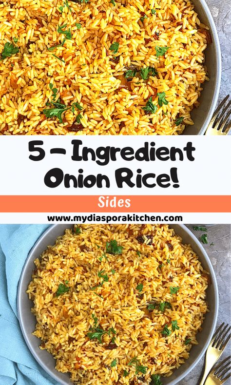 Onion Rice Recipe Indian, Rice With Onions, Onion Rice Recipe Simple, Onion Rice Recipe, Ham Fried Rice, Onion Rice, Rice Meals, Healthy Rice Recipes, Rice On The Stove