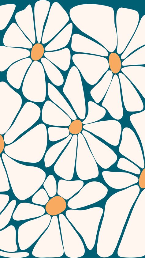 Retro Daisy iPhone Wallpaper #ThatSoftLife Daisy Iphone Wallpaper, Retro Daisy, Soft Life, Flower Child, Fashion Sketches, Iphone Wallpaper, 1960s, Daisy, Wallpapers