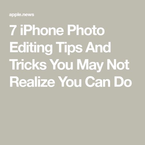 7 iPhone Photo Editing Tips And Tricks You May Not Realize You Can Do Iphone Photo Hacks Tips And Tricks, Iphone Camera Tricks, Iphone Light, Editing Suite, Photography Business Branding, Iphone Video, Used Iphone, Iphone Camera, Iphone Hacks