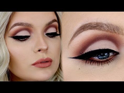 Cut Crease Hooded Eyes, Eye Makeup Glitter, Eye Makeup For Hooded Eyes, Cut Crease Eye Makeup, Hooded Eye Makeup Tutorial, Eye Makeup Cut Crease, Eyeliner For Hooded Eyes, Cut Crease Tutorial, Makeup Ojos