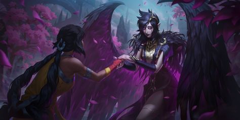 ArtStation - Legend of Runeterra - Morgana, Envar studio Leg Of Legend, Morgana League Of Legends, Champions League Of Legends, Monster Girl Encyclopedia, Lol Champions, Last Unicorn, Gothic Anime, Lol League Of Legends, Sea Monsters