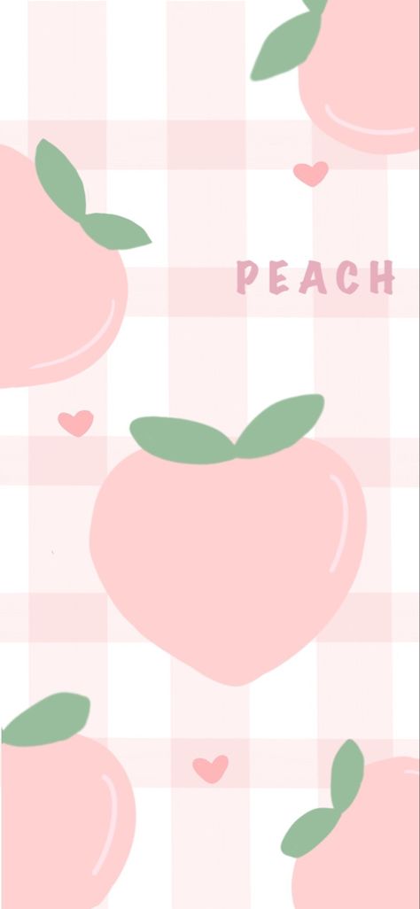 Cute Peach Wallpaper Iphone, Luvbot Wallpaper, Peach Wallpaper, Peach Art, Cute Laptop Wallpaper, Cute Food Drawings, Soft Wallpaper, Funny Phone Wallpaper, Download Cute Wallpapers