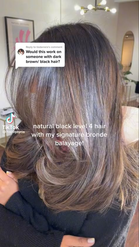 Medium Length Hair With Highlights Brown, Dark Brown Hair Partial Balayage, Light Brown Brunette Hair, Fall Brown Hair Color Balayage, Cool Toned Medium Brown Hair, Expensive Brunette 2023, Mid Length Hair Balayage, Brown Hair Formulas, Golden Balayage On Dark Hair