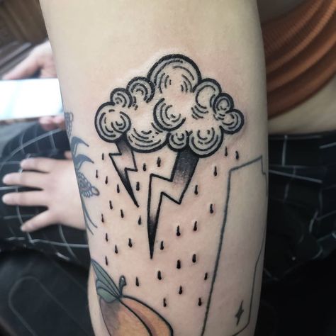 storm tattoo – All Things Tattoo Rain Cloud Tattoos, Thunderbolt Tattoo, Tattoo Written, Small Thigh Tattoos, Cloud Tattoo Design, Black And Grey Tattoos For Men, Storm Tattoo, Lightning Bolt Tattoo, Black And Grey Tattoos Sleeve