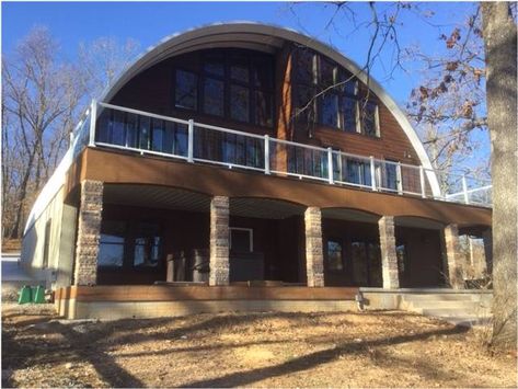 Metal Cabins, Quonset Hut Homes Interior Floor Plans, Arizona Homestead, Alternative Architecture, Concrete Home Design, House Bus, Hut Ideas, Building Hacks, Quonset Homes