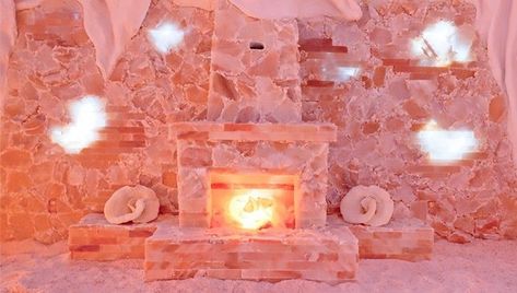 I Went Inside a Salt Cave—Here's What Happened Salt Cave Benefits, Salt Room Therapy, Himalayan Salt Cave, Cave Spa, Salt Cave Spa, Ocean Salt, Salt Cave, Salt Rock Lamp, Straw Bale House