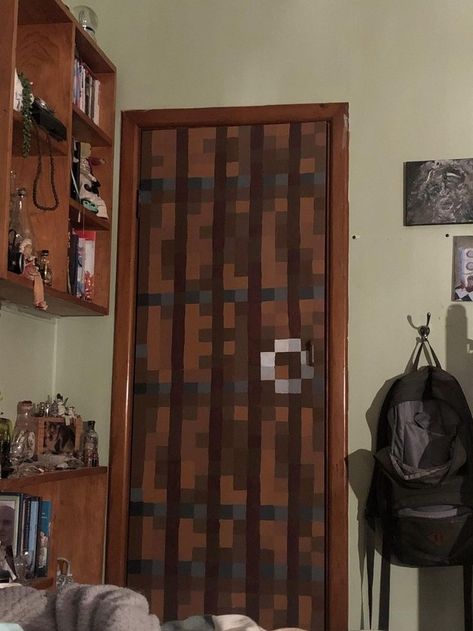 Minecraft Door, Minecraft Room Decor, Game Room Ideas, Minecraft Decoration, Minecraft Bedroom, Minecraft Room, Dream Room Inspiration, Room Makeover Inspiration, My Wardrobe