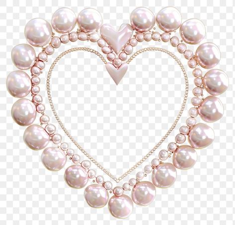 Coquette Frame, Pearl Png, Coquette Princess, Heart Overlay, Image Overlay, Blue Icon, Stickers Png, Love Frames, Pearl Heart