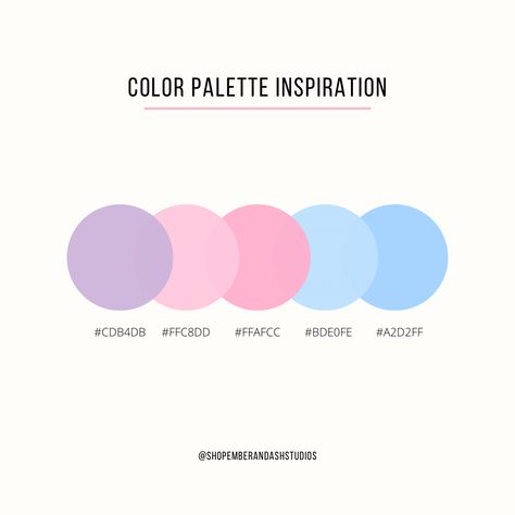 Colors For Website, Cotton Candy Palette, Cotton Candy Color Palette, Blue Pink Color Palette, Candy Color Palette, Flat Color Palette, Blue Shades Colors, Keyword Elements Canva, Pantone Colour Palettes