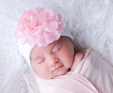 Flower Halo Headband, Infant Beanie, Baby Swaddle Wrap, Newborn Hospital Hats, Lil Miss, Infant Hat, Baby Shower Items, Newborn Hospital, Chiffon Flower