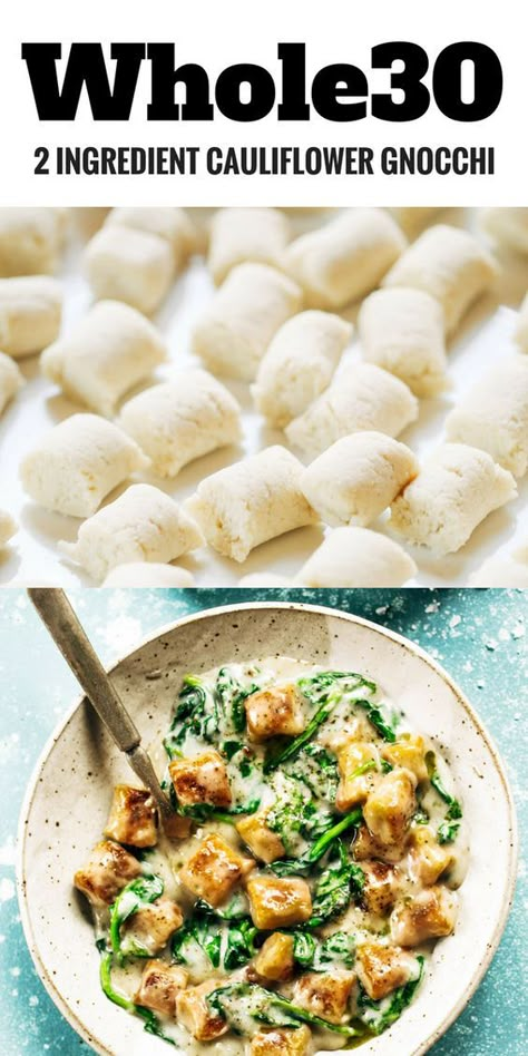 Meal Prep Paleo, Cauliflower Gnocchi, Whole30 Meal Prep, Paleo For Beginners, Recipes Paleo, Paleo Diet Recipes, Whole30 Recipes, Paleo Dinner, 2 Ingredient