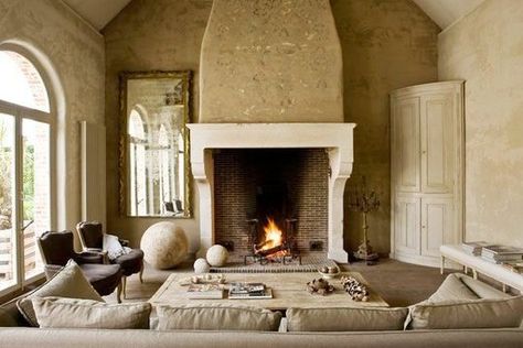 Classic Fireplace, French Fireplace, Cozy Interior Design, Converted Barn, Cozy Interior, Fireplace Design, The Room, My Dream Home, Cozy House