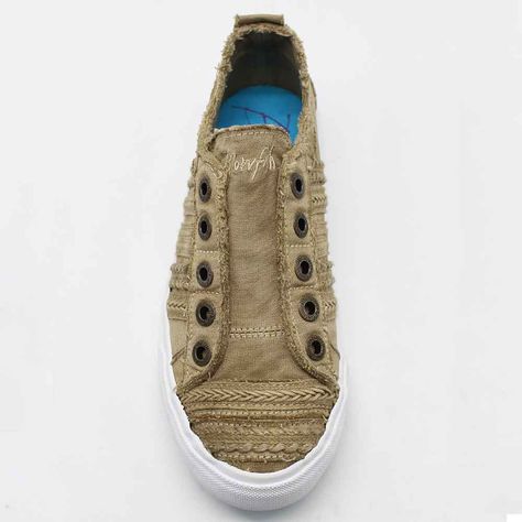 Laceless Sneakers, Blowfish Shoes, Sneakers For Women, Shoes Collection, Leather Patches, Color Khaki, Shoe Sale, Sneakers For Sale, Canvas Shoes