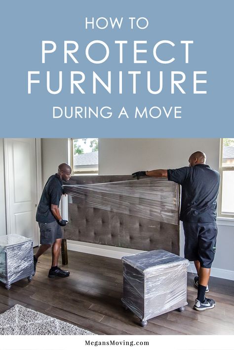 Your furniture is a big investment, so it's crucial to keep it safe during a move. Follow these moving tips on protecting and transporting furniture. How To Protect Furniture When Moving, Wrapped Furniture, Wrapping Furniture For Moving, How To Wrap Furniture For Moving, Moving Organisation, Moving Help, Moving House Tips, Moving Hacks Packing, New Home Checklist