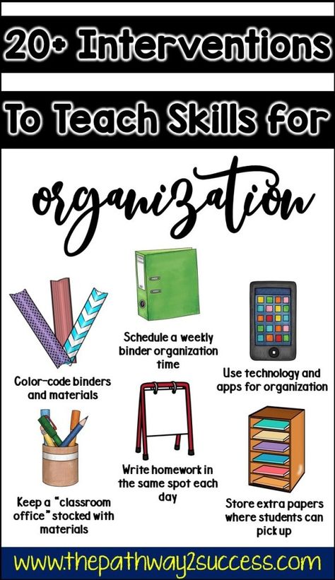 Organization For Students, Middle School Organization, School Organization For Teens, Classroom Organization High School, Teaching Executive Functioning, High School Teen, High School Organization, Executive Functioning Skills, Organization Skills