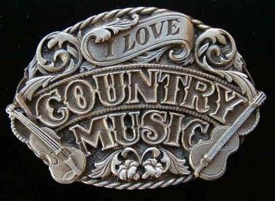 I feel like the only girl in the world that is still keepin it country :( i want this so much!!!! I Love Country Music, Music Pattern, Western Men, Rodeo Belt Buckles, Love Country, Leather Belt Buckle, Country Girl Style, American Country, Country Western