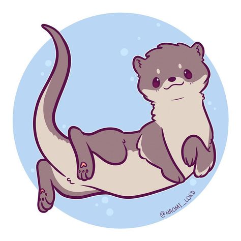 3,913 Likes, 43 Comments - Naomi Lord (@naomi_lord) on Instagram: “Otter time!!  I really enjoy these little daily warmups! #otter #ottersofinstagram #cute #kawaii…” Naomi Lord, Cute Otter, On Instagram, Instagram, Kawaii