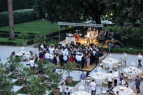 Read More: https://www.stylemepretty.com/2014/05/28/classic-villa-aurelia-wedding/ Reception Aesthetic, Villa Aurelia, Classic Villa, Italy Wedding, Garden Party, Style Me Pretty, Wedding Reception, Dolores Park, Read More