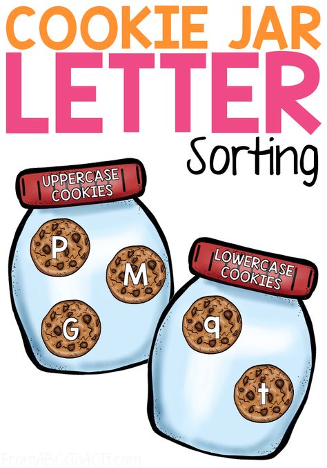 Alphabet Sorting Activities, Food Literacy Activities For Preschool, If You Give A Mouse A Cookie Craft, Cookie Preschool Activities, Alphabet Celebration, Letter Sorting Activities, C Is For Cookie, Alphabet Sort, Letter Sorting