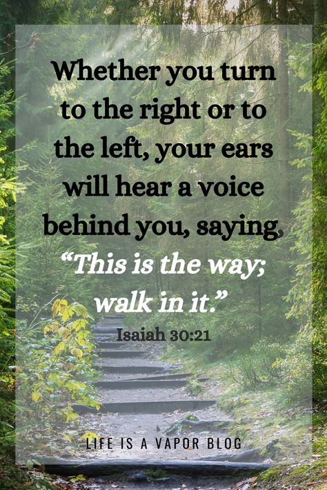 Isaiah 30 21, Isaiah 30, Far From Home, Prayer Verses, Bible Truth, Biblical Quotes, Favorite Bible Verses, Prayer Quotes, Torah