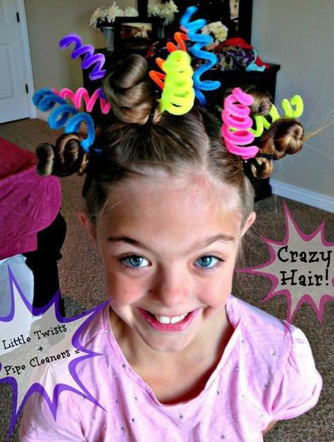 Easy Wacky Hair Day Ideas, Wacky Hair Day Ideas, Candy Girls, Wacky Hair Day, Wacky Hair Days, Hairstyles Kids, Crazy Hair Day, Wacky Hair, Crazy Hair Day At School