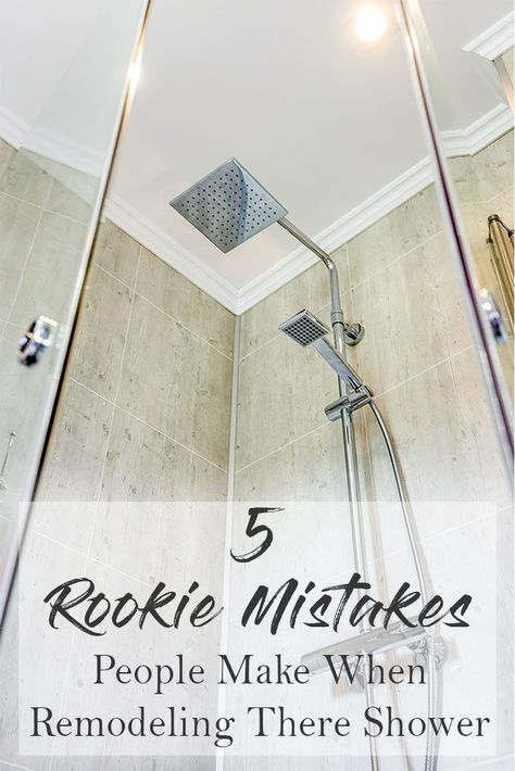 While DIYing a major bathroom remodel might sound like a good idea, you could face some MAJOR problems if you aren't careful. To help avoid them, check out this article! | Innovate Building Solutions | Walk in shower no door | walk in shower small bathroom | bathroom remodel on a budget | master bathroom remodel | #bathroomremodel #MasterBath #walkinshower Bathroom Shower Doors Walk In, Very Small Bathroom Ideas With Shower Walk In, Shower Remodel Easy To Clean, Budget Shower Ideas, 4 X 5 Shower Ideas, Walk-in Shower No Door, Master Shower Dimensions, Diy Walk In Shower Remodel, Bathroom Shower Remodel On A Budget