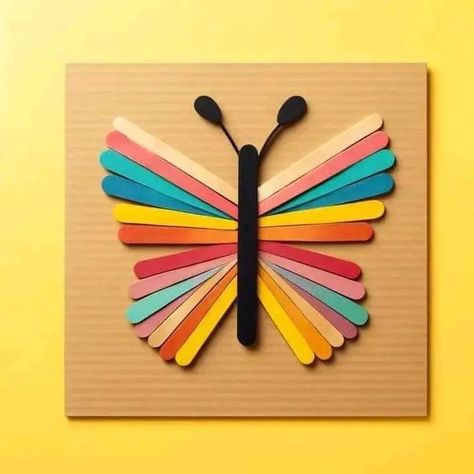 Stick work crafts ideas for kids learning #kindergarten #kidsactivities #kids #learn #learning #tracing #teacher #toddler #paper #preschoolteacher #preschool #papercrafts #parenting #parents Crafts Ideas For Kids, Learning Kindergarten, Happy Birthday Decor, Art Activities For Toddlers, Elderly Activities, Preschool Arts And Crafts, Ice Cream Stick, Stick Art, Black Quotes