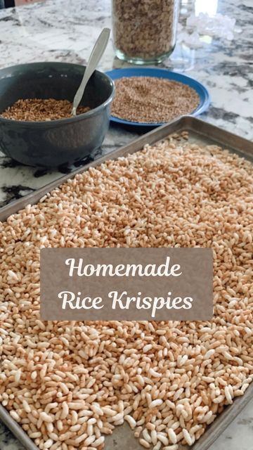 Diy Puffed Rice, Recipes Using Rice Krispies, Health Treats, Recipes Using Rice, Homemade Rice Krispies, Puffed Quinoa, Parboiled Rice, Best Granola, Puffed Rice