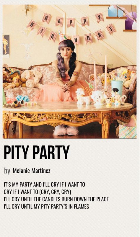 Melanie Martinez Wall Poster, Song Posters Melanie Martinez, Melanie Martinez Song Aesthetic, Melanie Martinez Polaroid Poster, Melanie Martinez Songs Wallpaper, Melanie Martinez Playlist Cover, Melanie Martinez Song Poster, Melanie Martinez Song Covers, Melanie Martinez Birthday Party Ideas