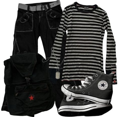 Yabujin Core Outfit, 2000s Older Brother Core Outfits, Black Clothing Aesthetic, Emo Widgets, 2009 Emo, Metal Head Outfits, Grunge Emo Outfits, Outfit Inspo Dark, Masc Outfits