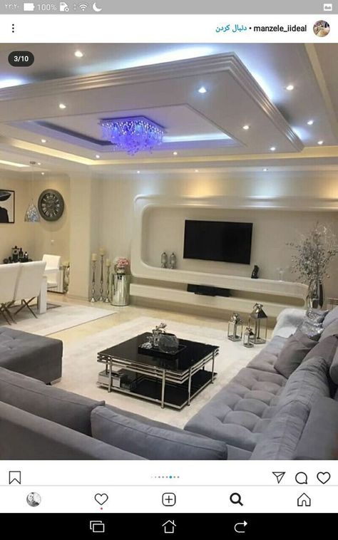 Tv Lounge Design, Luxury Ceiling Design, Interior Ceiling Design, Latest Living Room Designs, Bedroom Interior Design Luxury, Pop Ceiling Design, House Ceiling Design, Inspiration Bathroom, Hall Interior Design