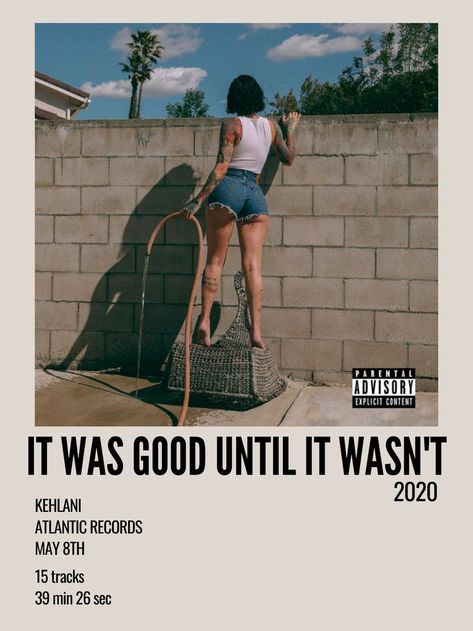 Kehlani It Was Good Until It Wasn't, It Was Good Until It Wasnt Kehlani, Kehlani Blue Water Road Album Cover, Kehlani Polaroids, Kehlani Album Cover, Kehlani Aesthetic, Album Cover Wall Decor, Polaroid Album, Aesthetic Polaroid