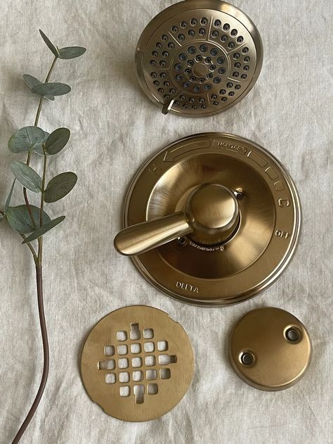 Delta Brass Shower Fixtures, Gold And Bronze Bathroom Fixtures, Brushed Bronze Hardware Bathroom, 3 Light Fixture Kitchen, Delta Gold Shower Fixtures, Champagne Faucet Bathroom, Brushed Bronze Shower Fixtures, Aged Bronze Bathroom Fixtures, Delta Bathroom Faucets Champagne Bronze