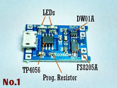 Picture of TP4056 based lithium ion battery charger module Electronic Workbench, Computer Projects, Smartphone Repair, Mechanical Engineering Design, Hobby Electronics, Lithium Battery Charger, Electronics Basics, Electronic Schematics, Electronic Circuit Projects