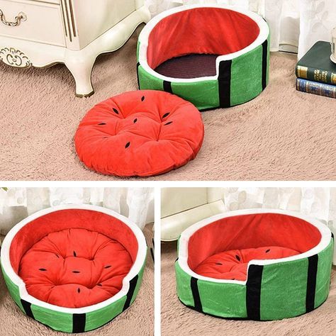 Our unique watermelon pet bed adds a fun element to any home. Your pet will love cozying up for naps. Suitable for small pets such as cats, small dog breeds and rabbits. Cotton & Polyester Super cozy Fun design Lightweight *SOME ITEMS MIGHT BE SHIPPED SEPARATELY* SHIPPING Please allow 7 to 21 business days for shipping (30+ days in some rare cases depending on the location). Money back guarantee! Full refund if you don't receive your product Full/partial refund if the product is damaged For Mito Uzumaki, Creative Beds, Cats Diy Projects, Pet Cushions, Small Dog Breeds, Cat Diy, Happy Animals, Fun Design, Pet Beds