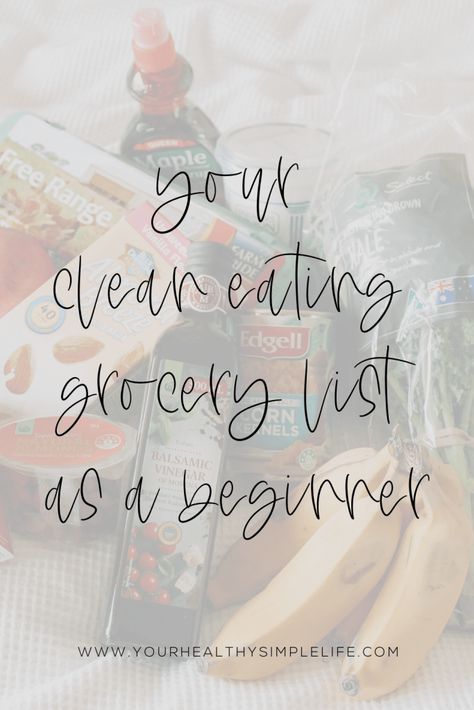 Clean eating is pretty simple: whole foods that are natural and minimally processed. I’m here to simplify your life with this clean eating grocery list! When your body is full of healthy foods, you’re going to feel amazing – both physically and mentally. #cleaneating #howtoloseweight #grocerylist #cleaneatingrecipes #cleaneatingforbeginners #cleaneatingmealplan Processed Food List, Clean Eating Protein, How To Stop Snacking, Eating Protein, Macro Meal Plan, Protein Ideas, Clean Eating Grocery List, Clean Eating For Beginners, Turn Your Life Around