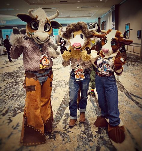 Cow Fursuit, Fursuit Photography, Epic Tattoos, Epic Tattoo, Group Pictures, Group Photo, Texas Longhorns, Blue Bonnets, Group Photos